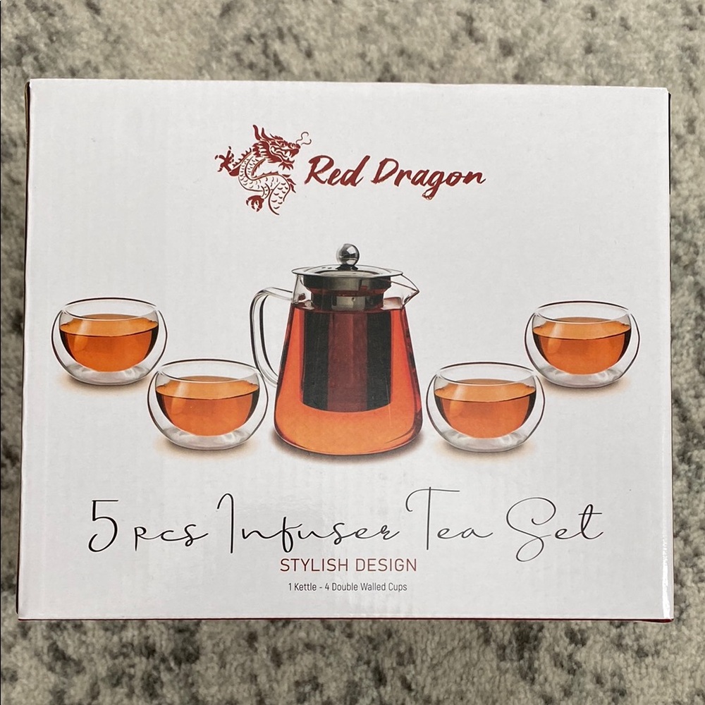 Glass Tea Infuser Set - 5 Piece